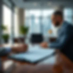 Digital contract signing in a modern office setting