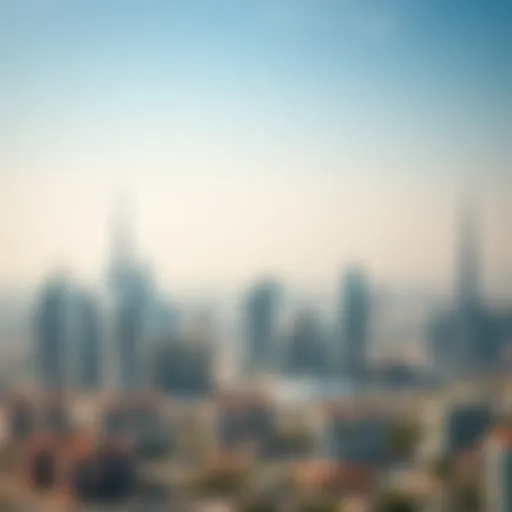 UAE Skyline Overview Scenic view of a UAE skyline