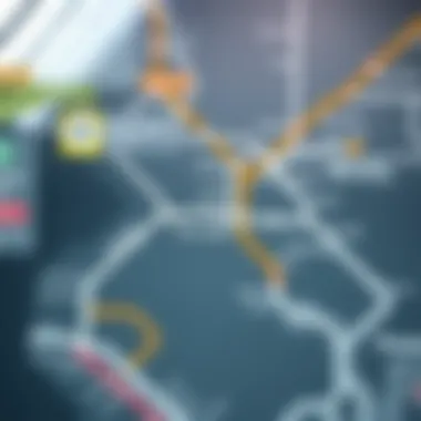 Dubai Metro Route Map Route map of Dubai Metro network