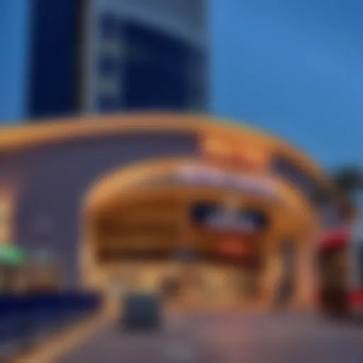Dubai Metro Station exterior view