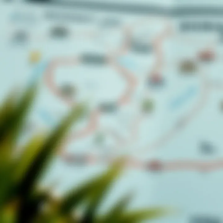 A map highlighting various residency options available in Dubai