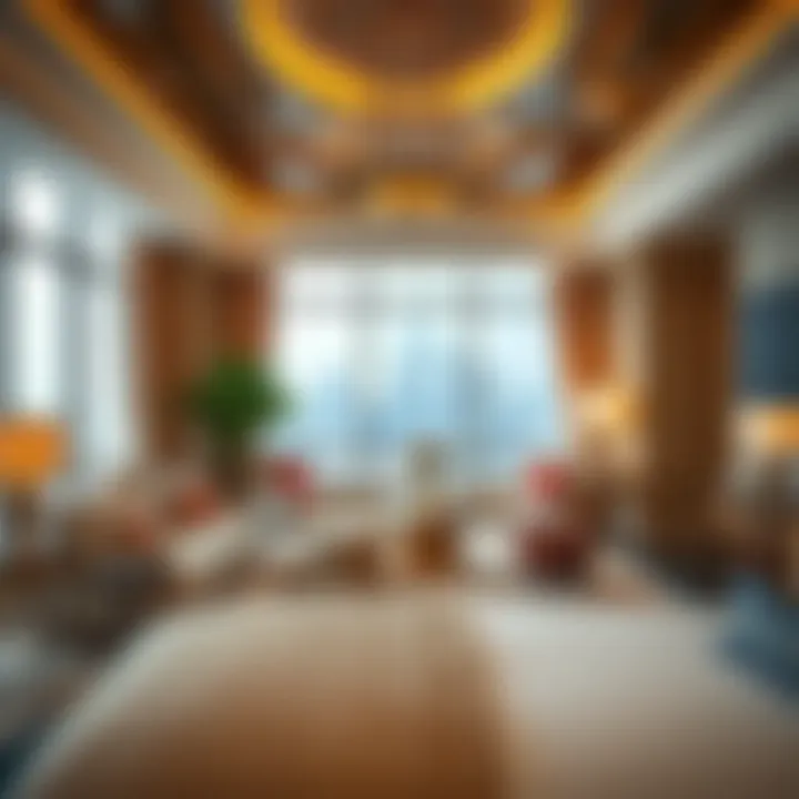 Luxurious suite interior highlighting opulence and attention to detail