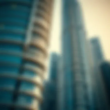 Architectural details of Oceanic Tower