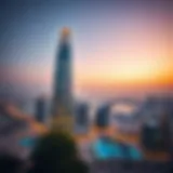 Panoramic view of Ontario Tower showcasing its unique architectural design