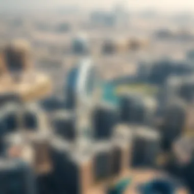 Aerial view of Dubai's real estate developments