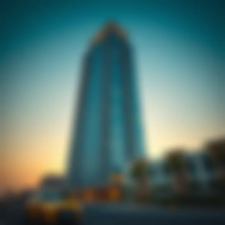 A modern skyscraper in Dubai symbolizing the real estate market