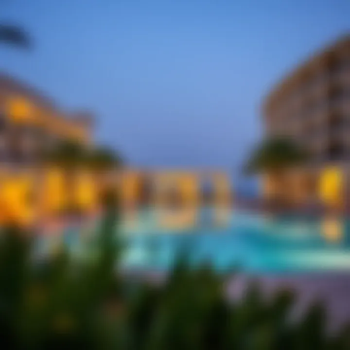 Inviting pool area of Portofino Hotel Dubai designed for relaxation and leisure