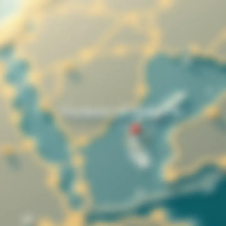 Strategic Location of RAK FTZ Map showcasing the strategic location of RAK FTZ