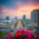 Scenic view of Sports City Dubai with vibrant surroundings