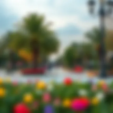 Vibrant community parks in Shakhbout City