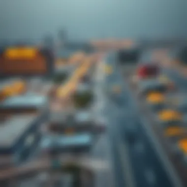 Map highlighting accessibility and key locations within Sharjah Industrial Area 18