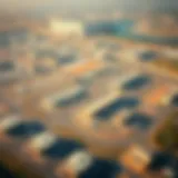 Aerial view of Sharjah Industrial Area 18 showcasing its expansive infrastructure