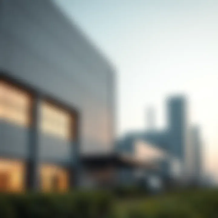 Modern industrial facilities in Sharjah Industrial Area 18 featuring advanced architecture