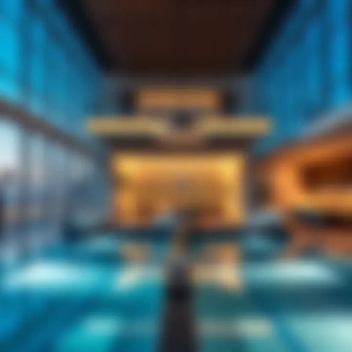 Interior design showcasing luxurious amenities at Sky View Dubai