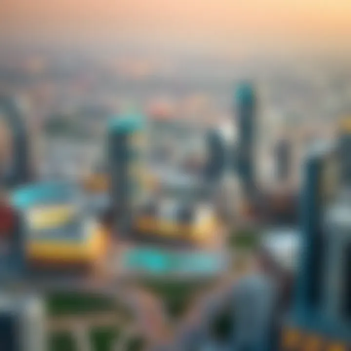 Investment opportunities map of Sky View Dubai area