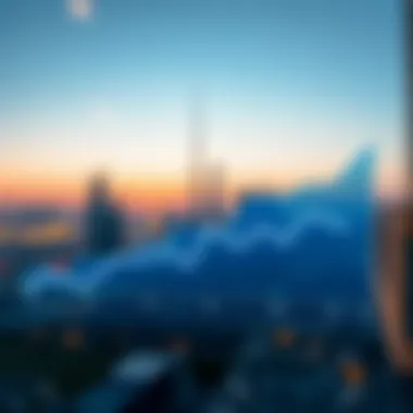 Market analysis graph displaying pricing trends in Dubai real estate