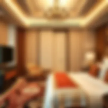 Luxurious suite interior showcasing modern design