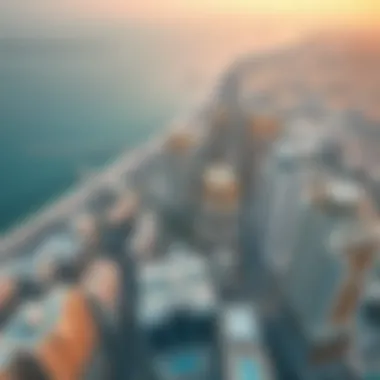 Aerial View of Dubai Internet City Aerial view of Dubai Internet City showcasing modern architecture