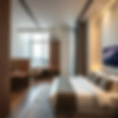 Modern studio apartment interior design