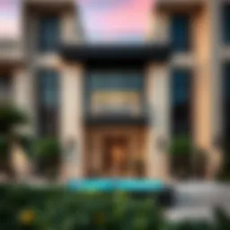 Elegant façade of Tameem House showcasing modern architecture