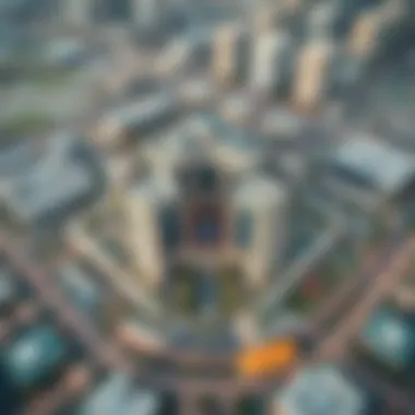 Aerial View of Teapark Muwaileh Aerial view of Teapark Muwaileh showcasing its modern architecture