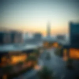 Panoramic view of Business Village showcasing modern architecture