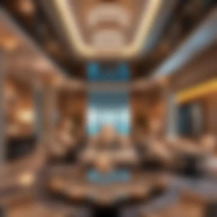 Interior design elements highlighting luxury and sophistication within the resort