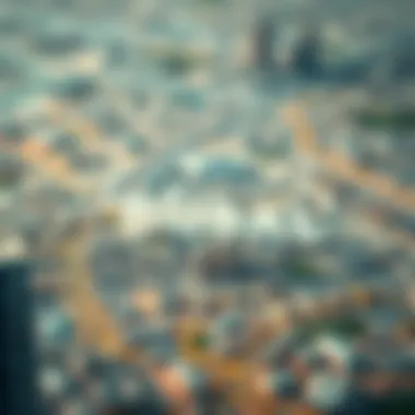 Map highlighting emerging neighborhoods in Dubai