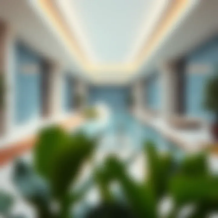 Luxurious amenities promoting wellness within a residential setting