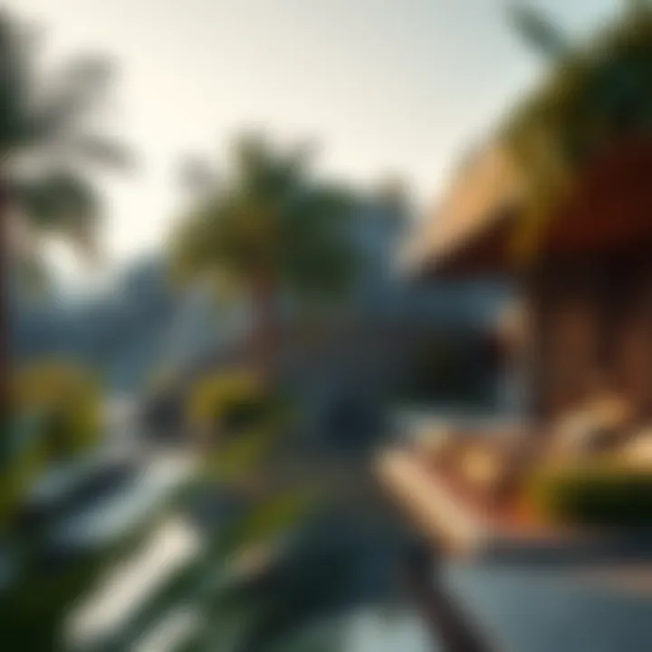 A peaceful outdoor space emphasizing nature and tranquility