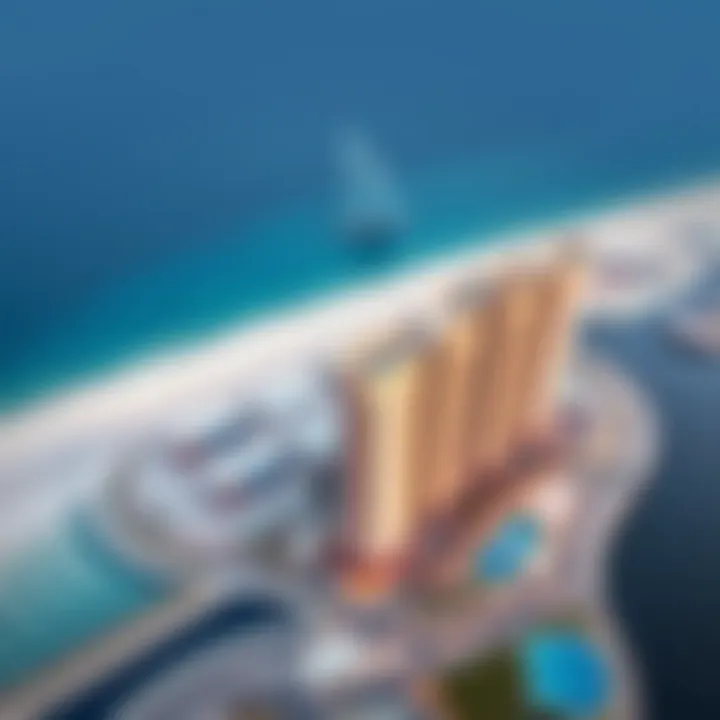 Aerial view of the Palm Jumeirah, a symbol of engineering excellence