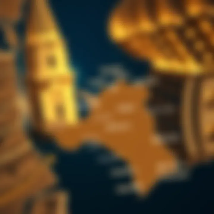 Map highlighting different types of Dubai Free Zones