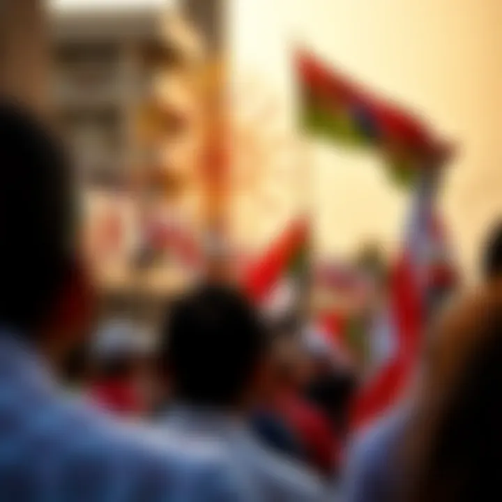 Festive celebrations in Dubai showcasing national pride