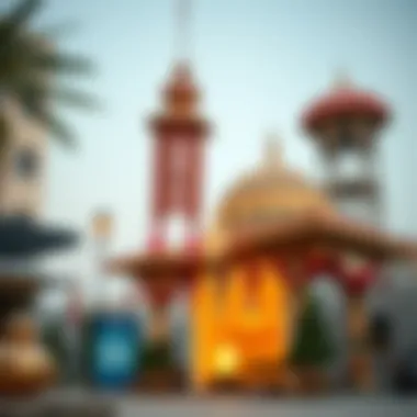 Traditional Emirati decorations during national holidays