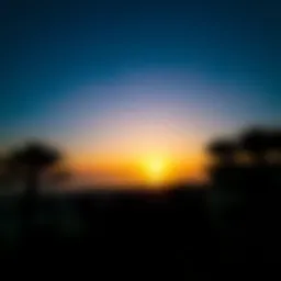 Stunning view of Hudayriat Beach during sunset