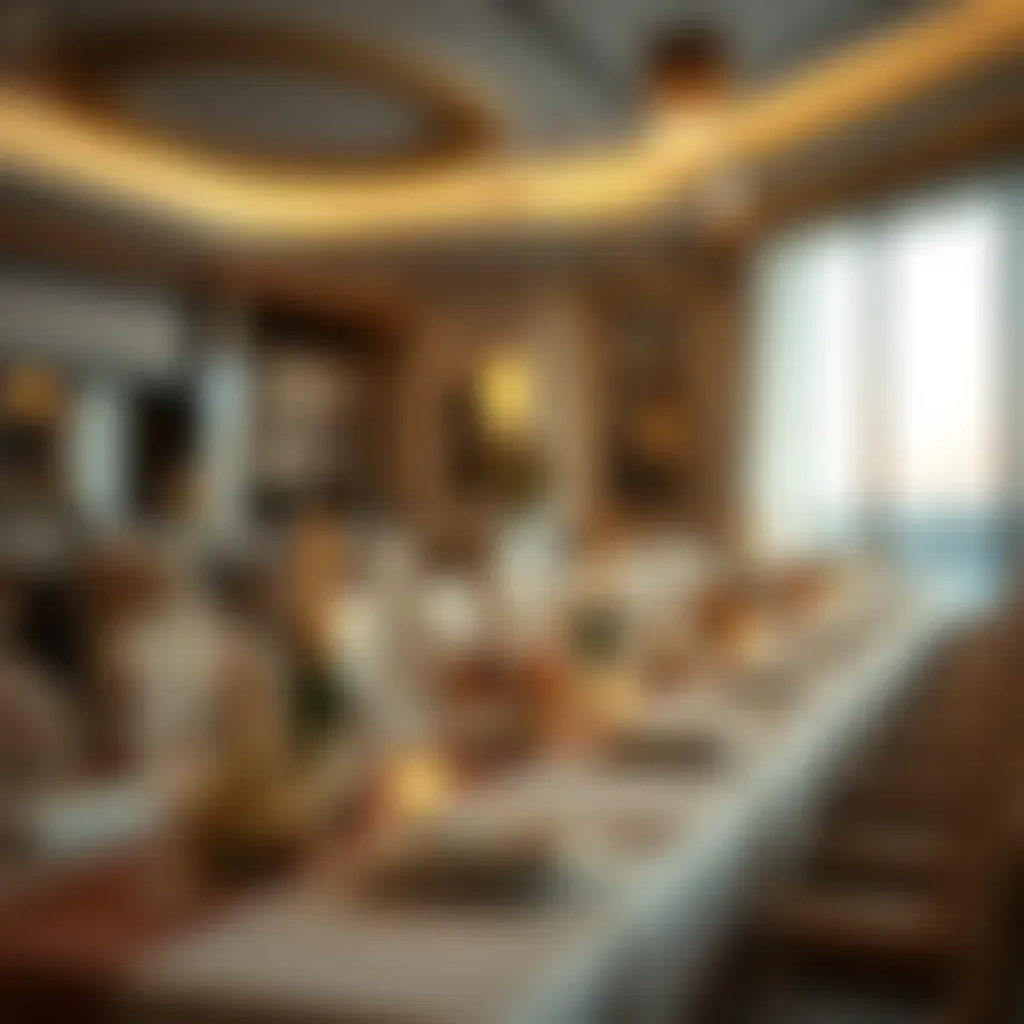 A beautifully set table for Iftar in a luxurious UAE setting
