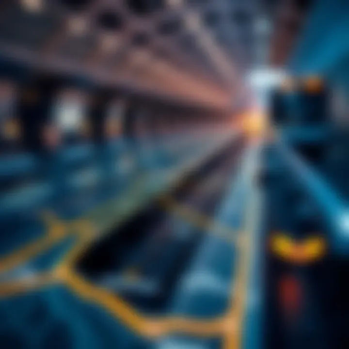 Map highlighting Dubai Metro network and key stations