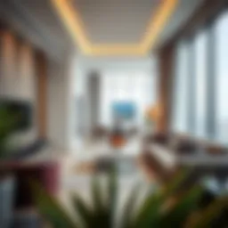 Luxurious apartment interiors showcasing Dubai's modern design