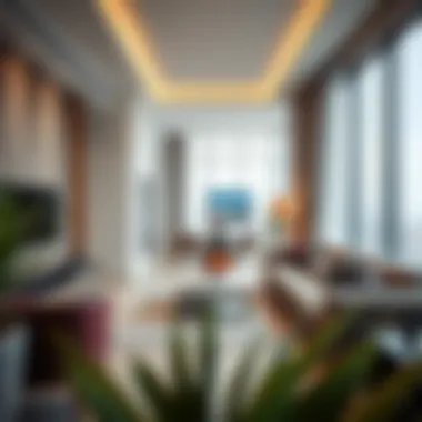 Luxurious apartment interiors showcasing Dubai's modern design