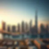 Dubai skyline showcasing modern architecture