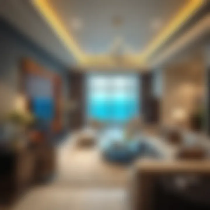 Sophisticated interior design of a living space in Oceana Residence