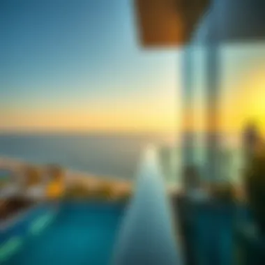 Stunning ocean view from a balcony at Oceana Residence highlighting luxury living
