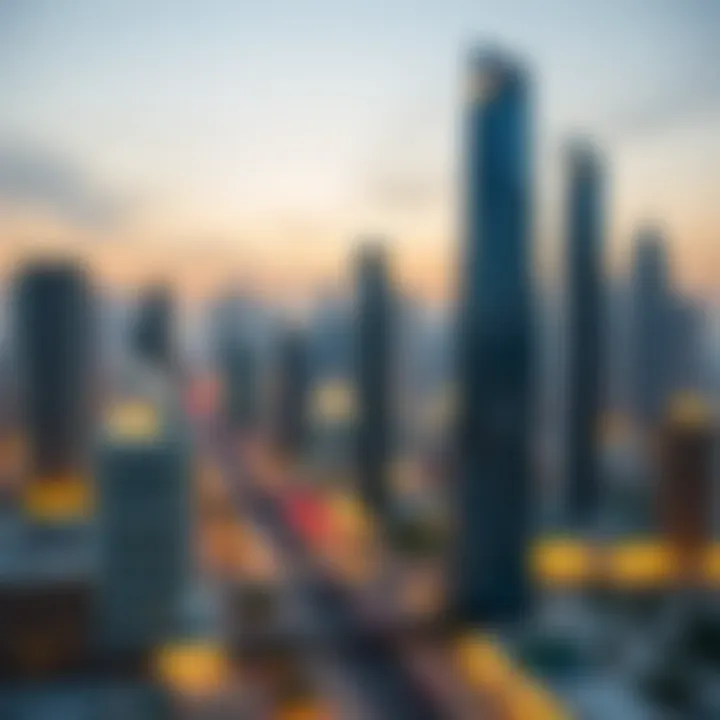 Skyline of Dubai showcasing off-plan developments