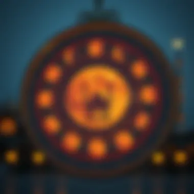 Lunar calendar highlighting the month of Ramadan