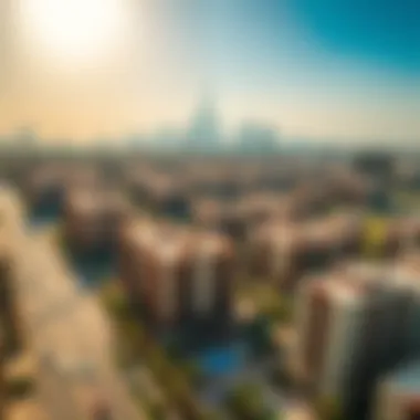 An overview of Dubai's skyline with residential properties