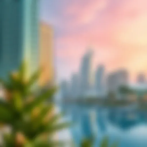 A serene view of Dubai's skyline reflecting eco-friendly architecture