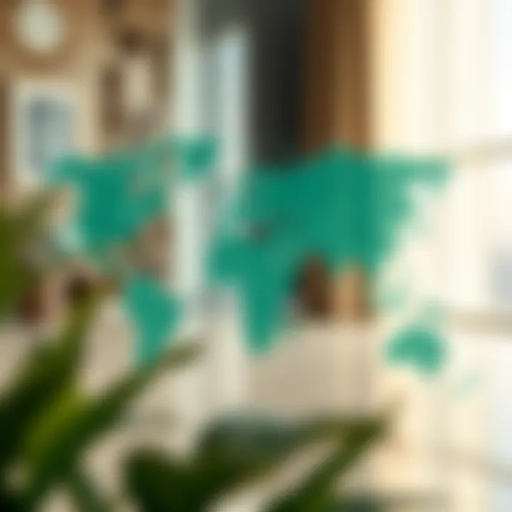 Map highlighting countries with similar visa frameworks