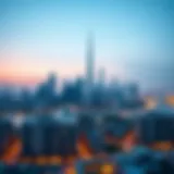 Panoramic view of Dubai skyline with luxury properties