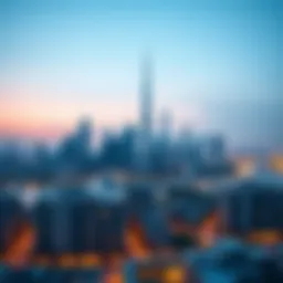 Panoramic view of Dubai skyline with luxury properties