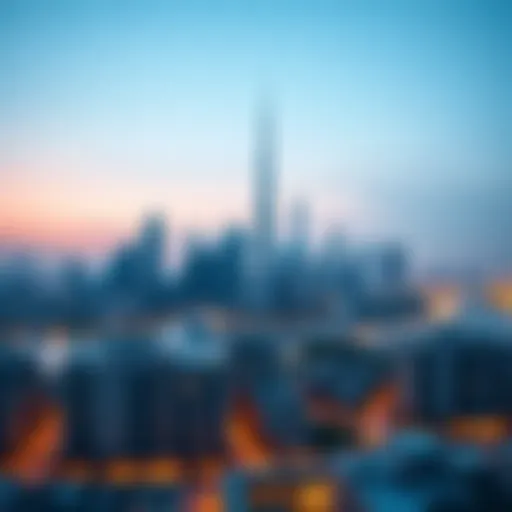 Panoramic view of Dubai skyline with luxury properties